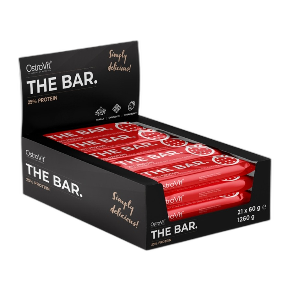 OstroVit The Bar 25% Protein, Strawberry - 21 x 60g