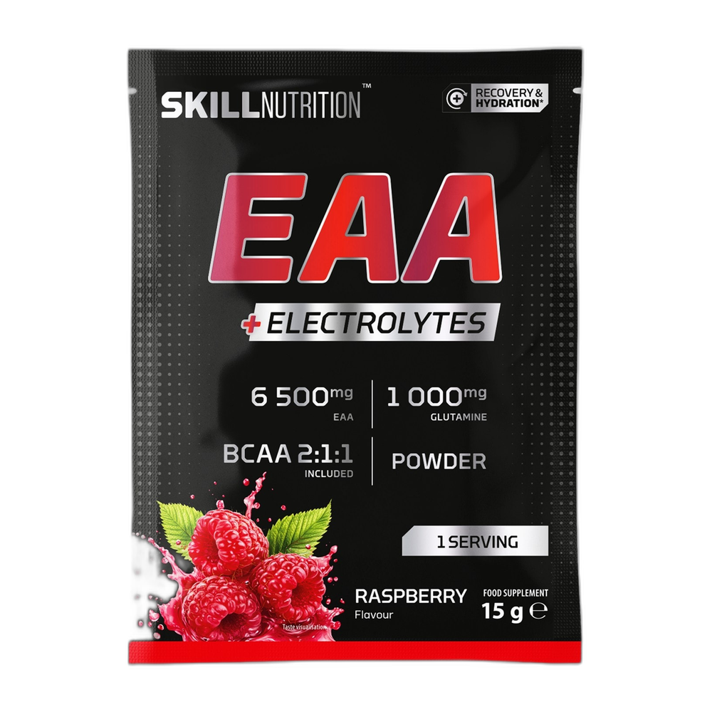 Skill Nutrition EAA + Electrolytes, Raspberry - 15g (1 serving)