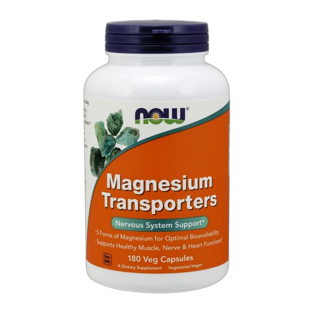 NOW Foods Magnesium Transporters - 180 vcaps