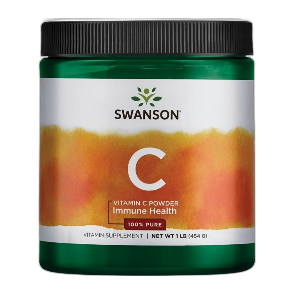 Swanson Vitamin C Powder, 100% Pure - 454g