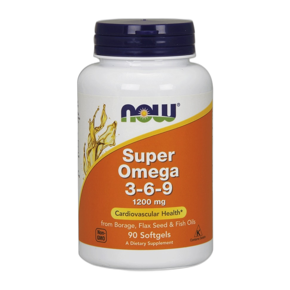 NOW Foods Super Omega 3-6-9, 1200mg - 90 softgels