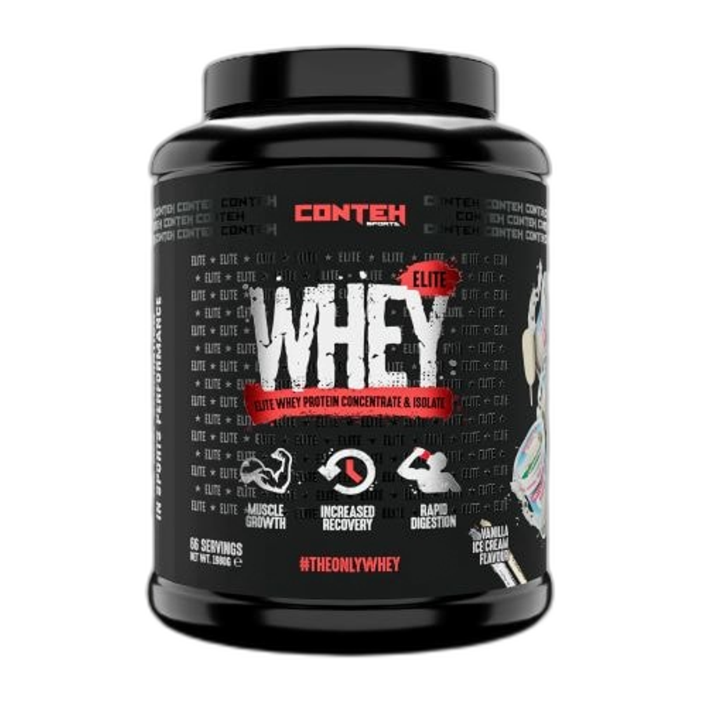 Conteh Sports Whey Elite, Vanilla Ice Cream - 1980g