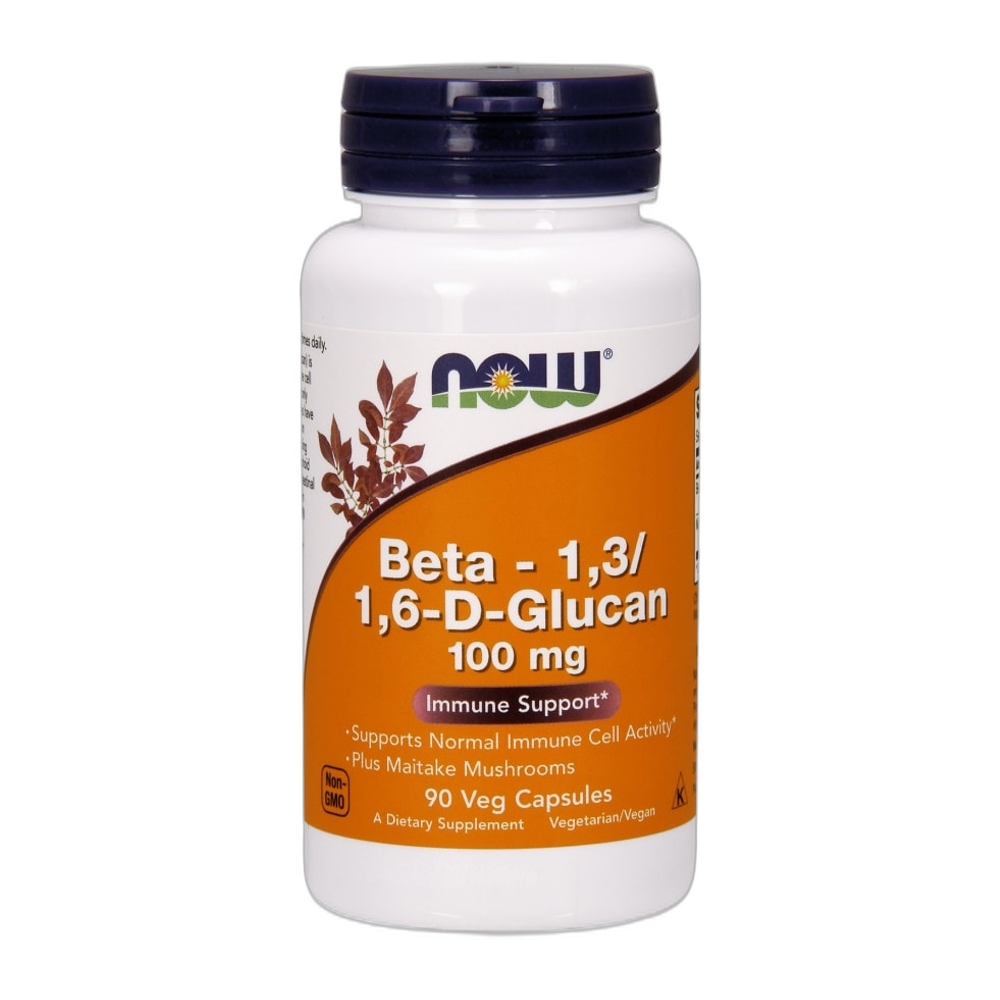 NOW Foods Beta - 1,3/1,6-D-Glucan, 100mg - 90 vcaps