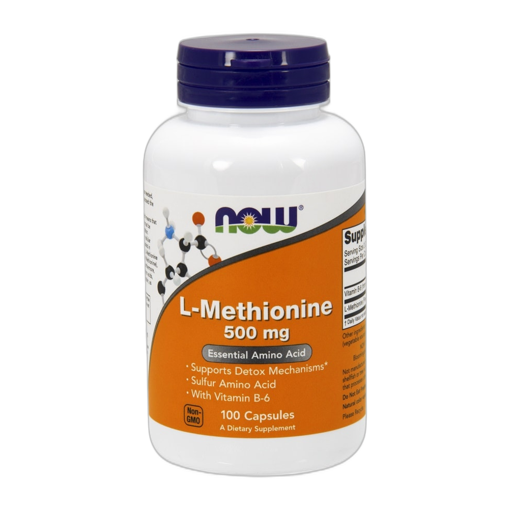 NOW Foods L-Methionine, 500mg - 100 caps