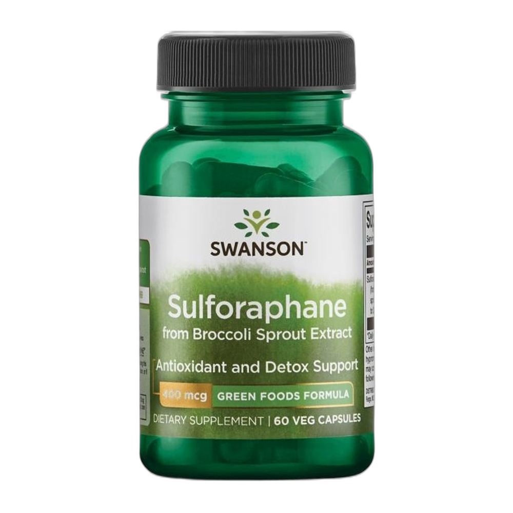 Swanson Sulforaphane from Broccoli Sprout Extract, 400mcg - 60 vcaps