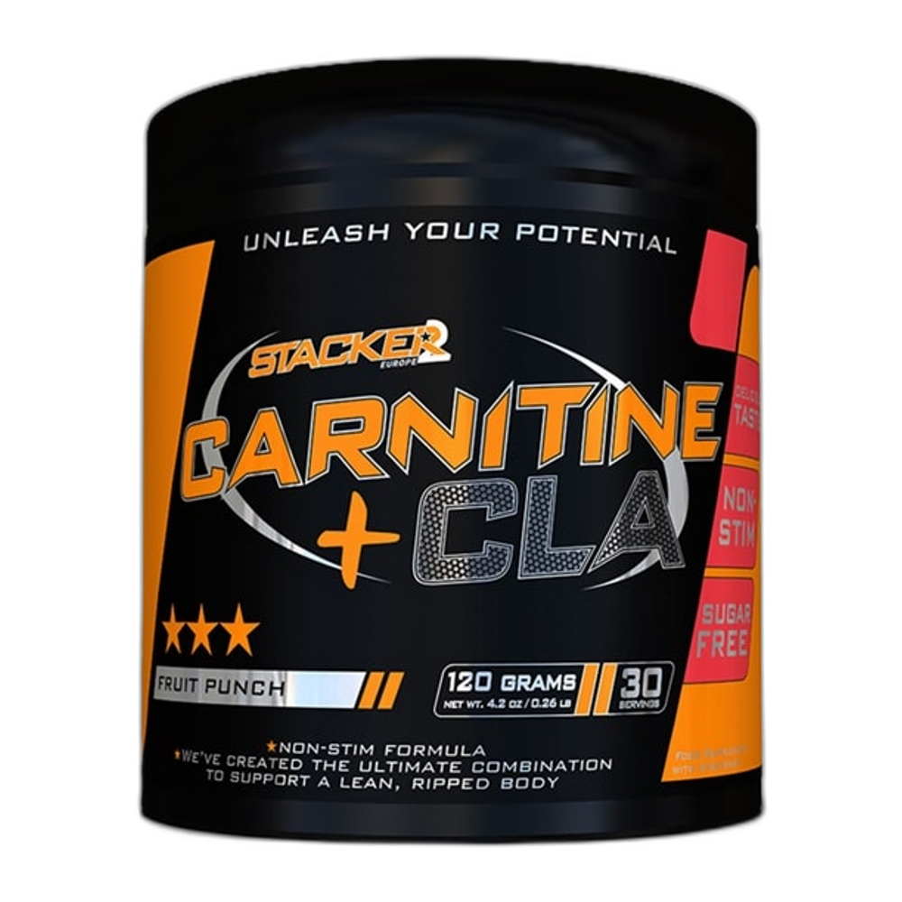 Stacker2 Europe Carnitine + CLA, Fruit Punch - 120g