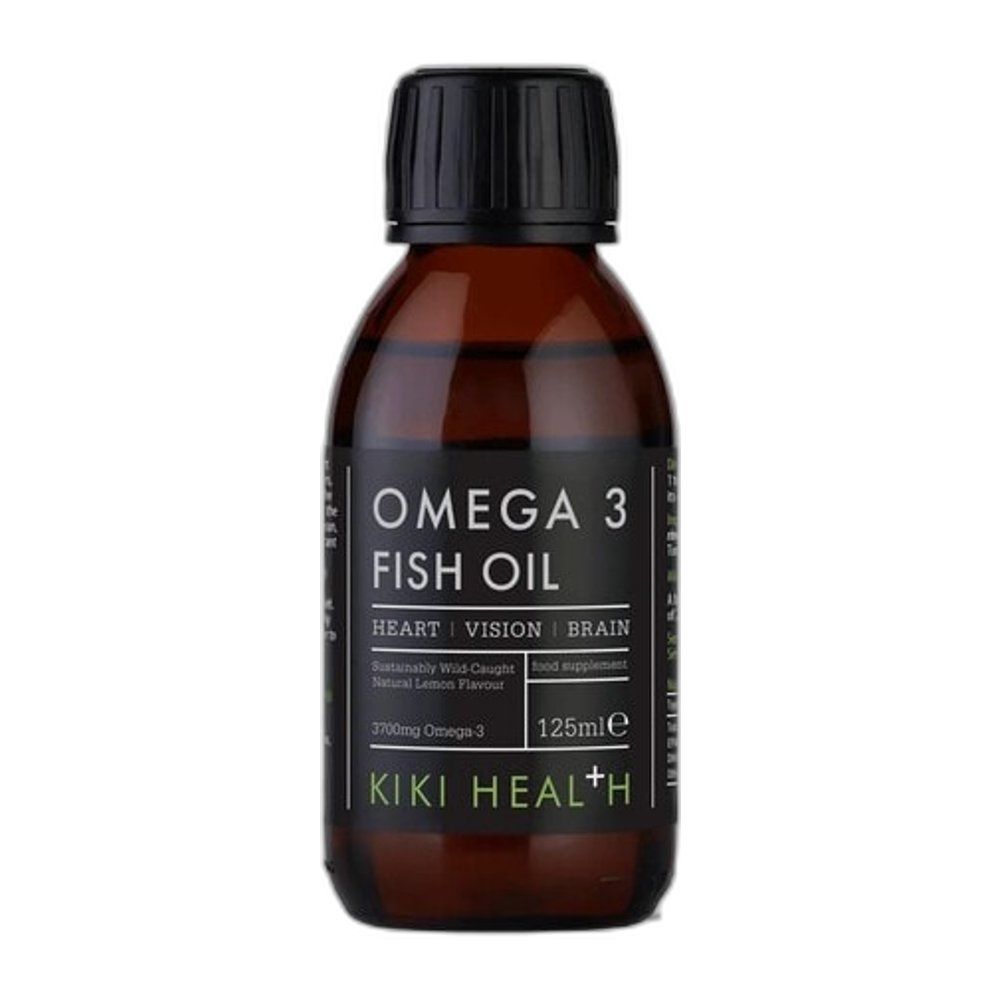 KIKI Health Omega 3 Fish Oil, Lemon - 125 ml.