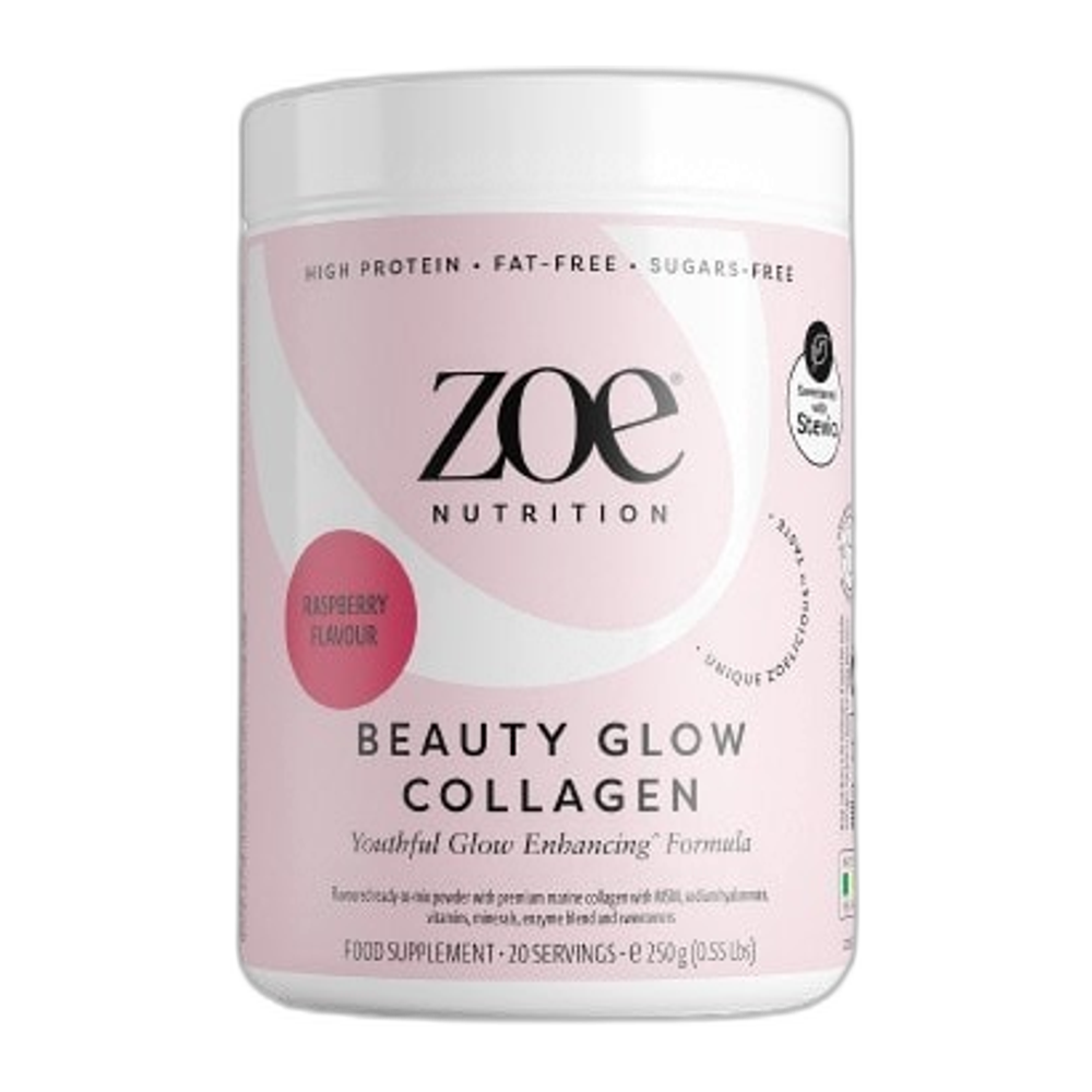 ZOE Nutrition Beauty Glow Collagen, Raspberry - 250g