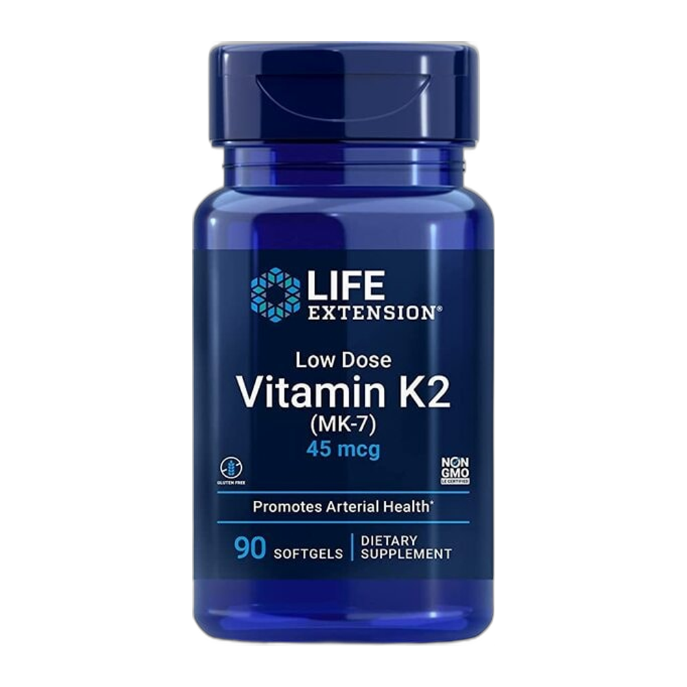Life Extension Low Dose Vitamin K2 (MK-7), 45mcg - 90 softgels