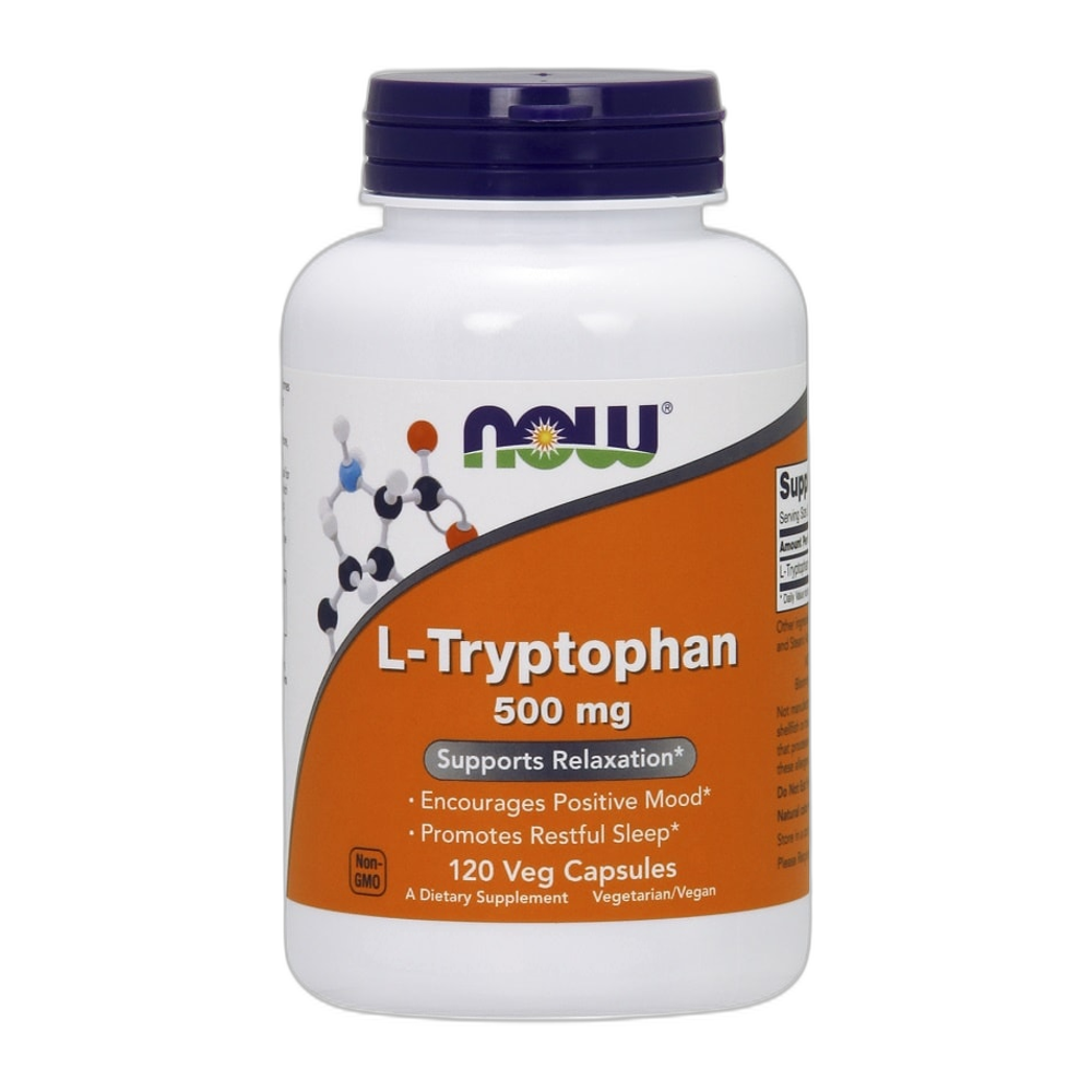 NOW Foods L-Tryptophan, 500mg - 120 vcaps