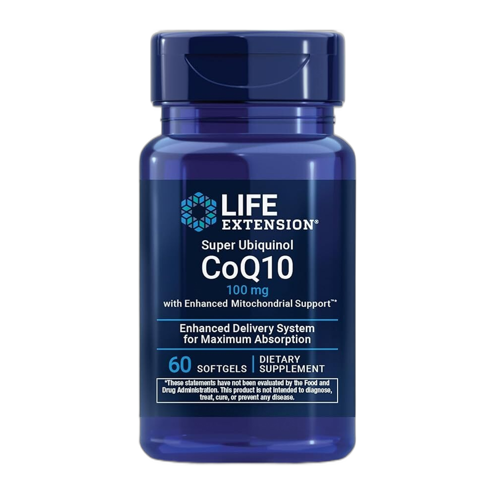 Life Extension Super Ubiquinol CoQ10 with Enhanced Mitochondrial Support, 100mg - 60 softgels