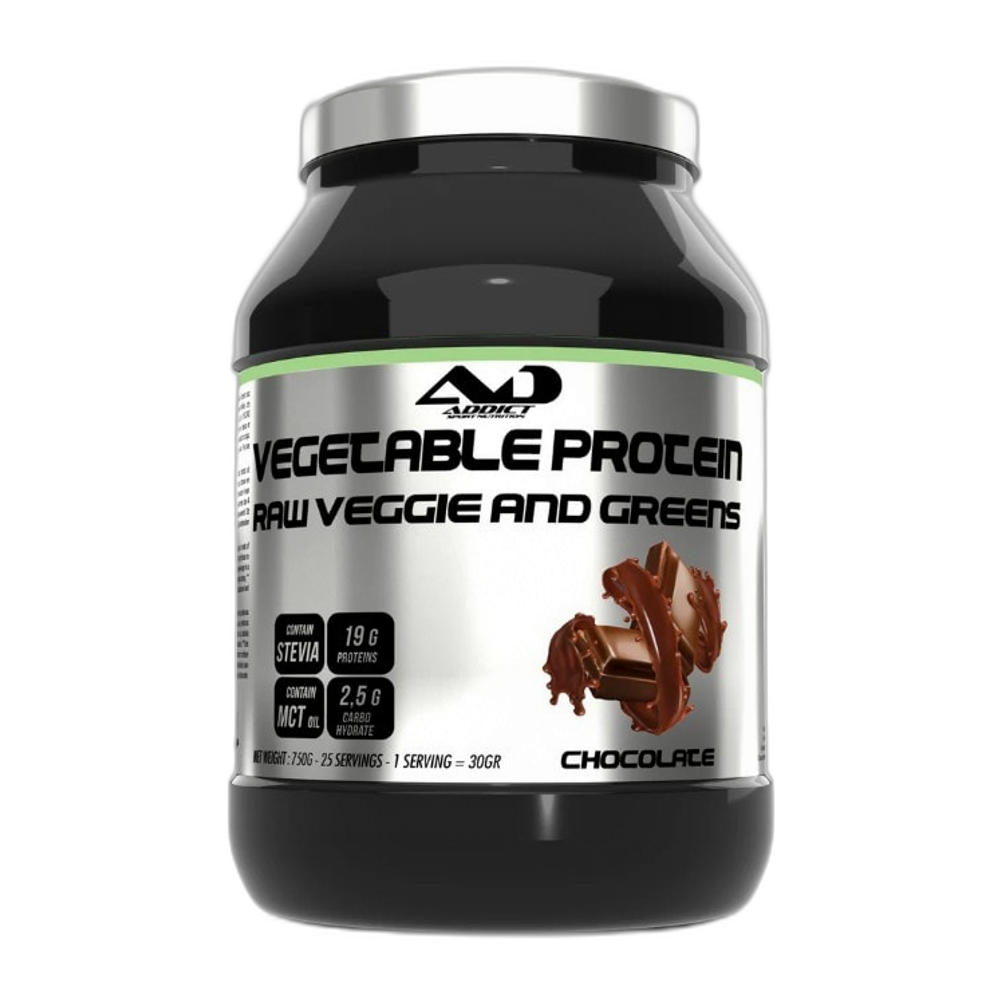 Addict Sport Nutrition Vegetable Protein Raw Veggie and Greens - 750g