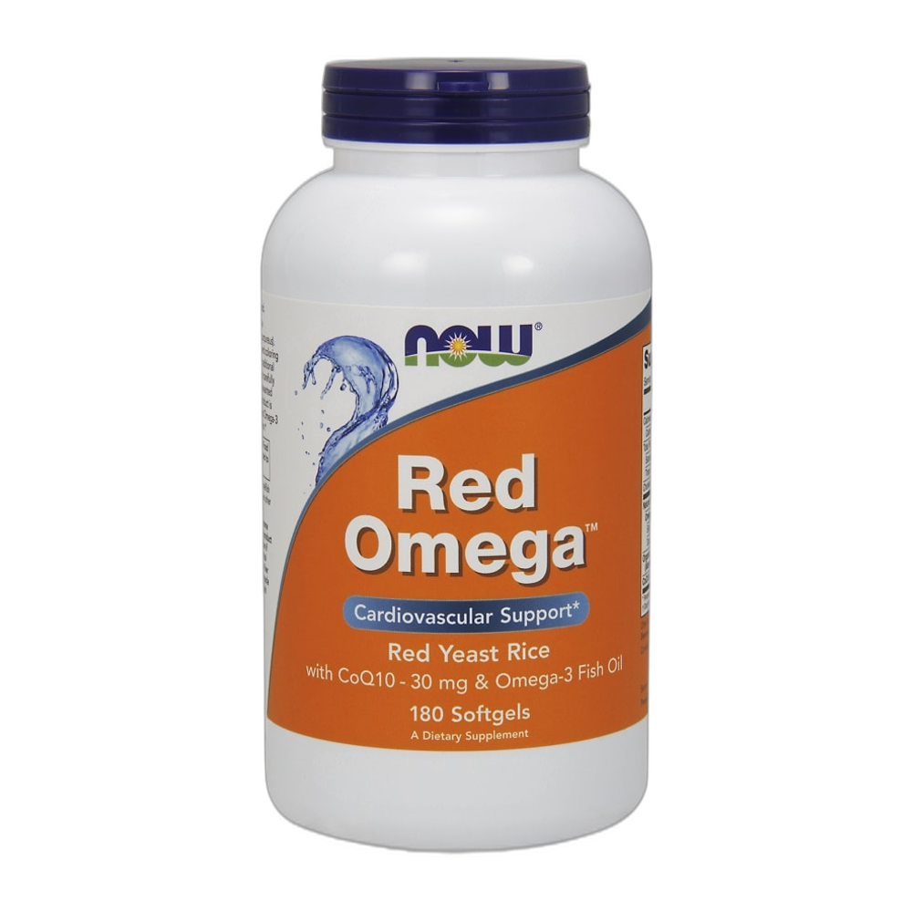 NOW Foods Red Omega (Red Yeast Rice) - 180 softgels