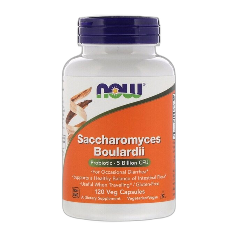 NOW Foods Saccharomyces Boulardii - 120 vcaps