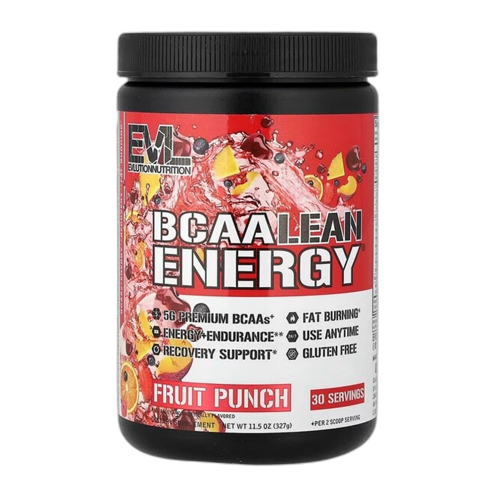 EVLution Nutrition BCAA Lean Energy, Fruit Punch - 327g