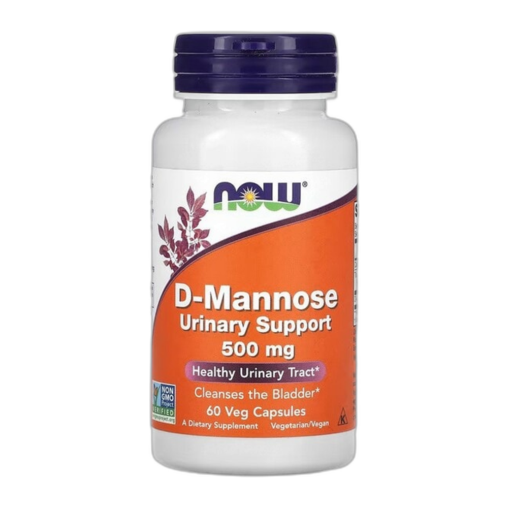 NOW Foods D-Mannose, 500mg - 60 vcaps