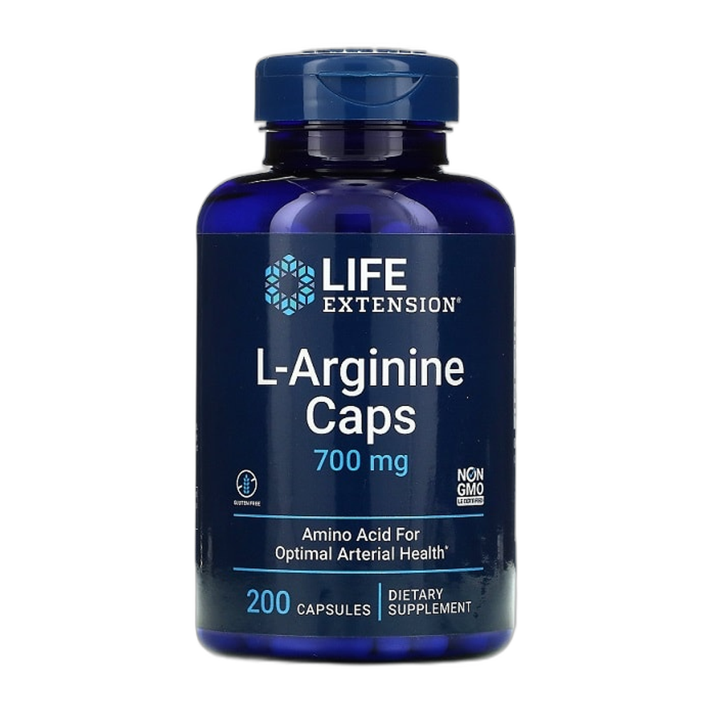 Life Extension L-Arginine Caps, 700mg - 200 caps