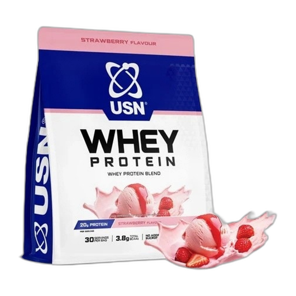 USN Whey Protein, Strawberry - 900g