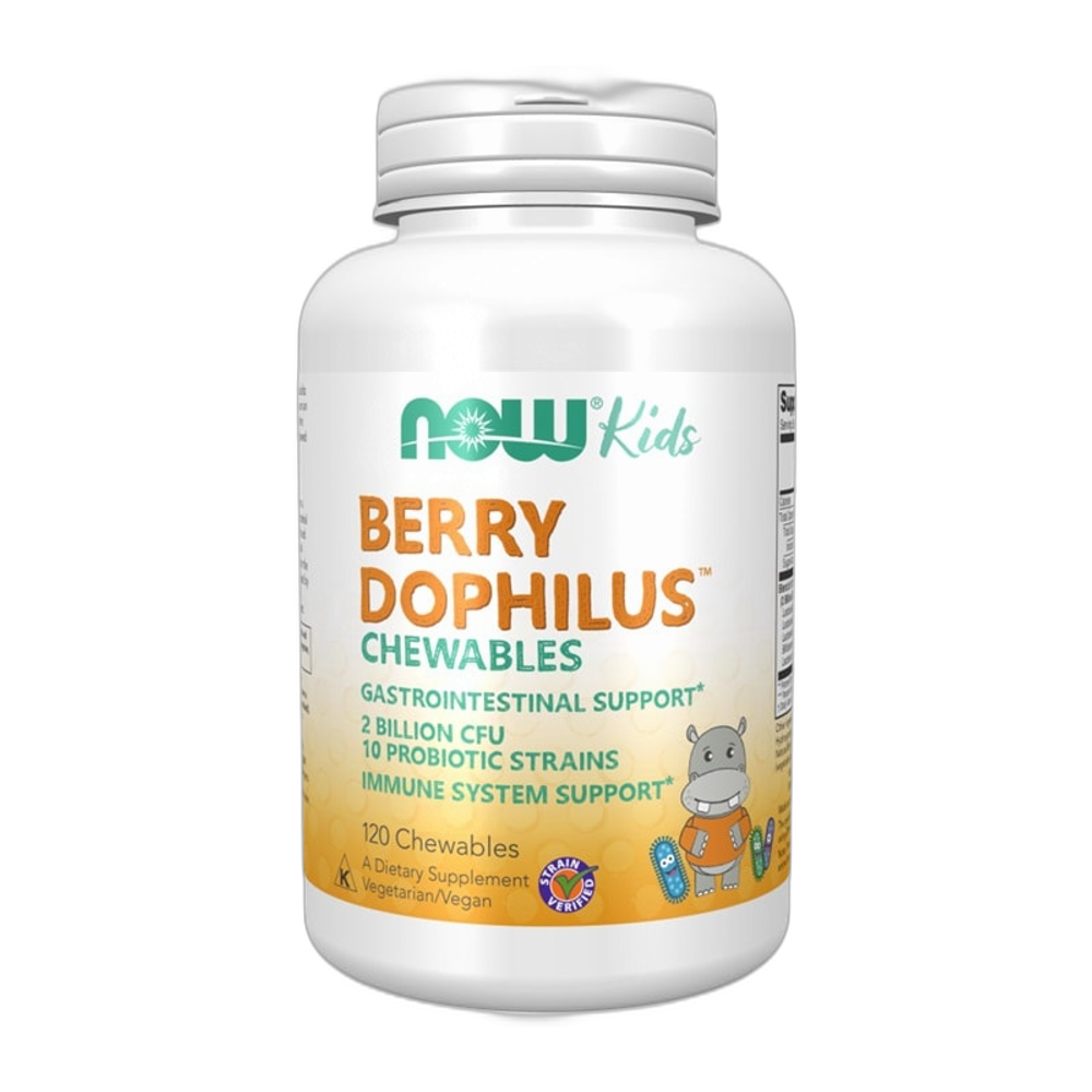 NOW Foods BerryDophilus Kids Chewables - 120 chewables