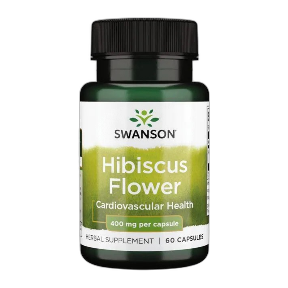 Swanson Hibiscus Flower, 400mg - 60 caps