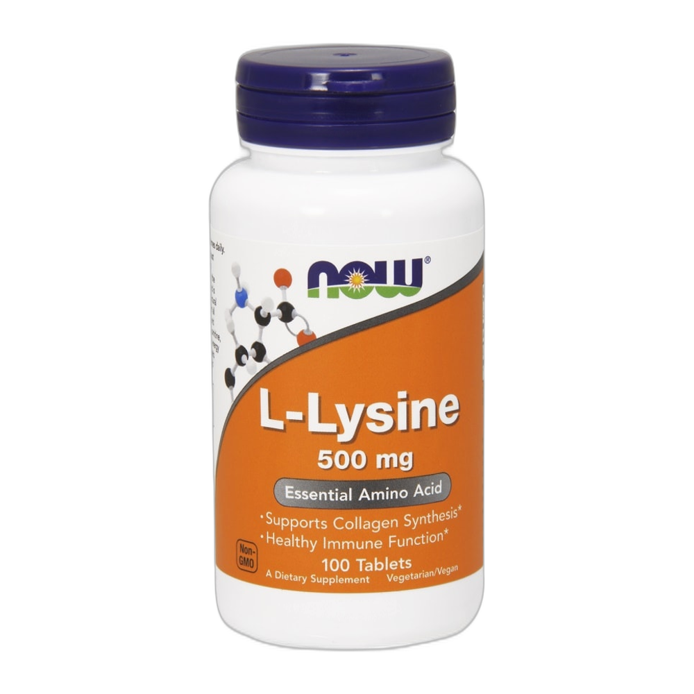 NOW Foods L-Lysine, 500mg - 100 tablets