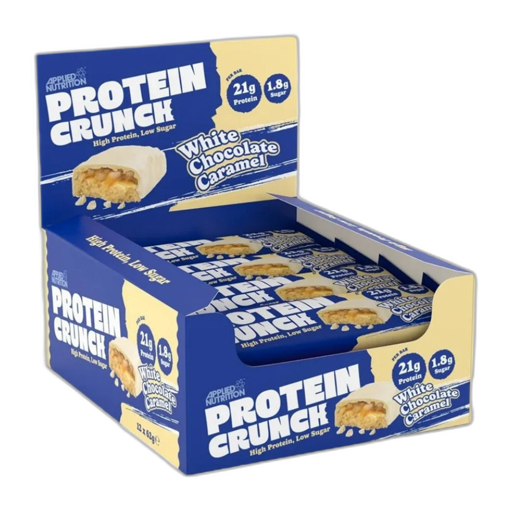 Applied Nutrition Applied Protein Crunch Bar, White Chocolate Caramel - 12 x 62g