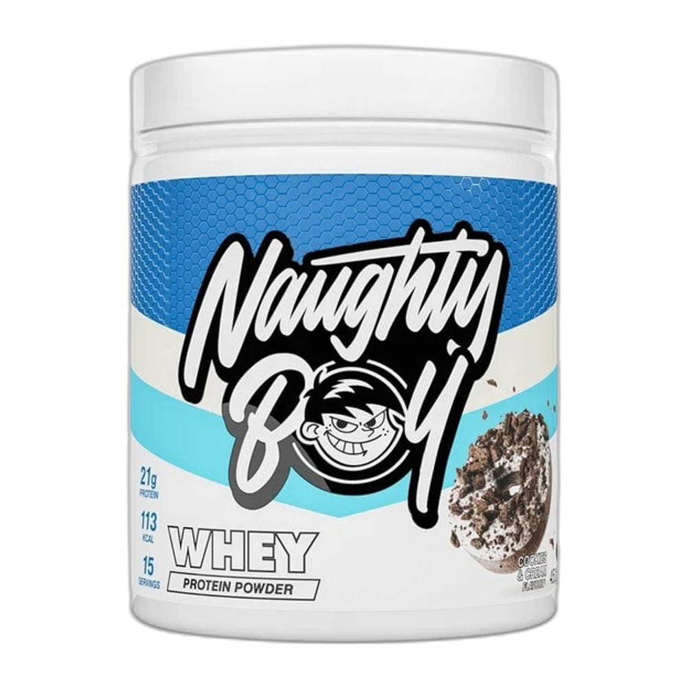 Naughty Boy Whey Protein, Cookies & Cream - 450g
