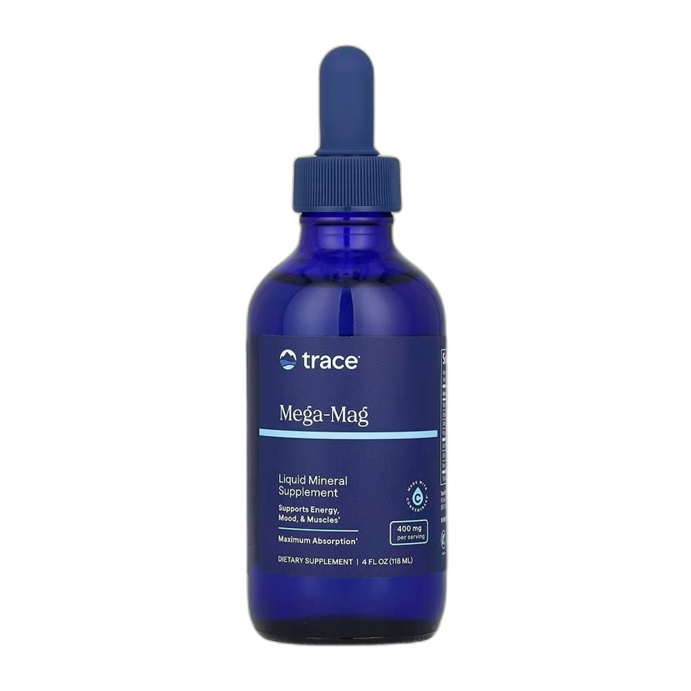 Trace Minerals Mega-Mag, 400mg - 118 ml.