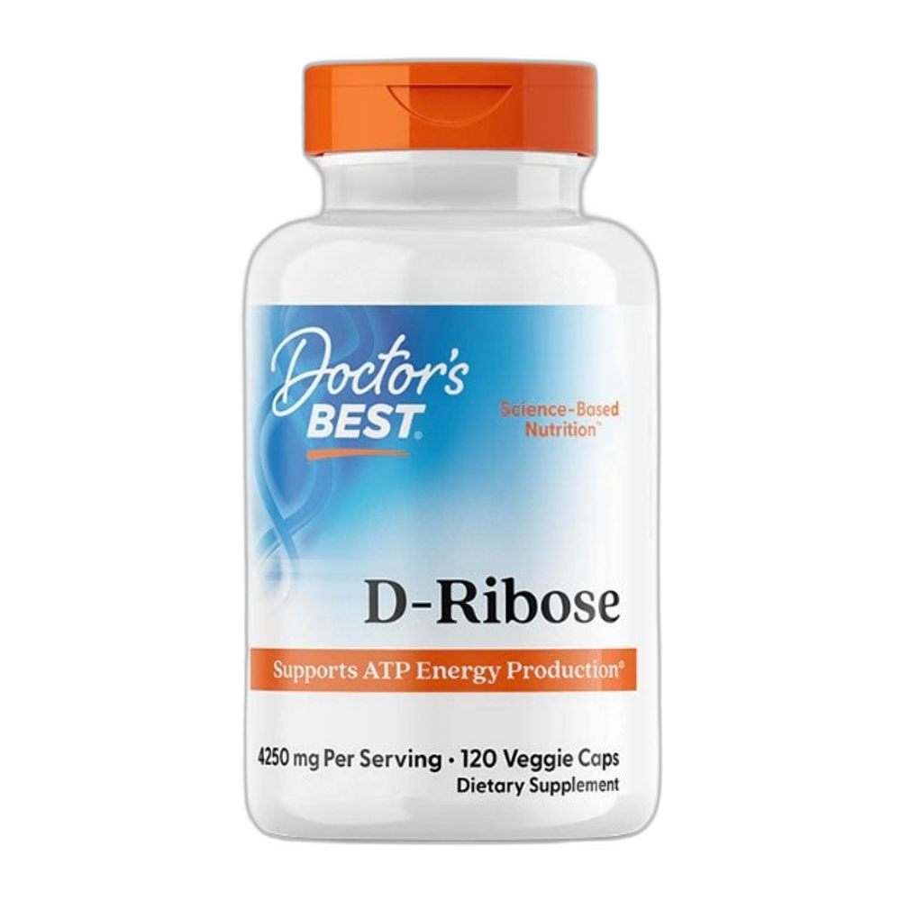 Doctor's Best D-Ribose, 4250mg - 120 vcaps