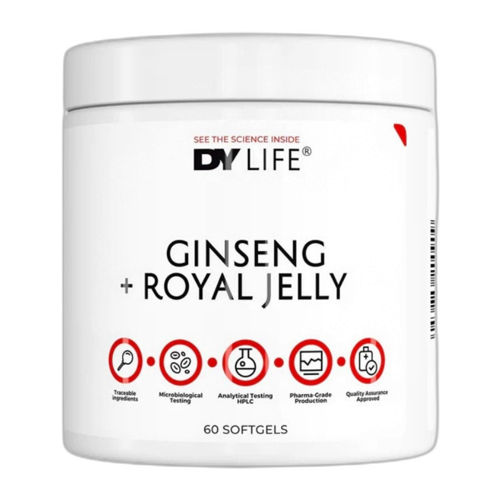 Dorian Yates DY LIFE Ginseng + Royal Jelly - 60 softgels