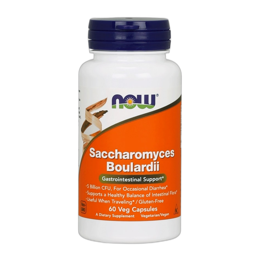 NOW Foods Saccharomyces Boulardii - 60 vcaps