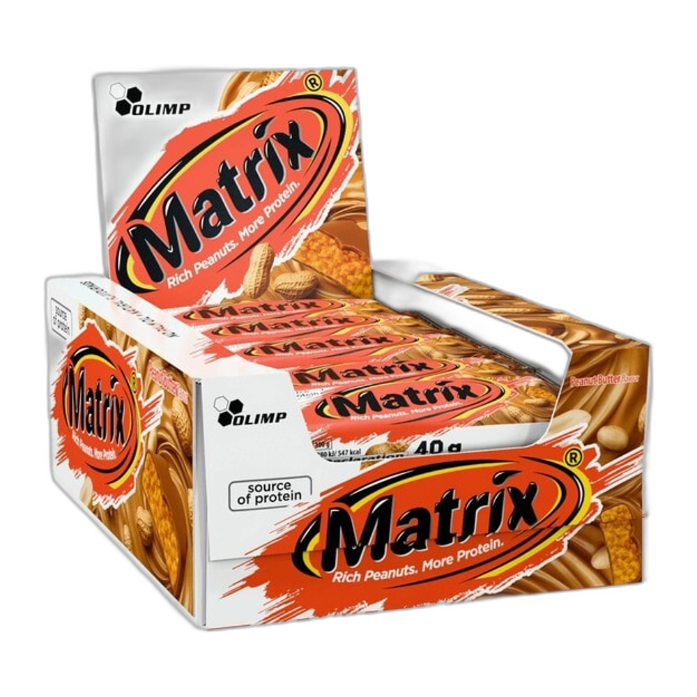 Olimp Nutrition Matrix Bars, Peanut Butter - 25 x 40g