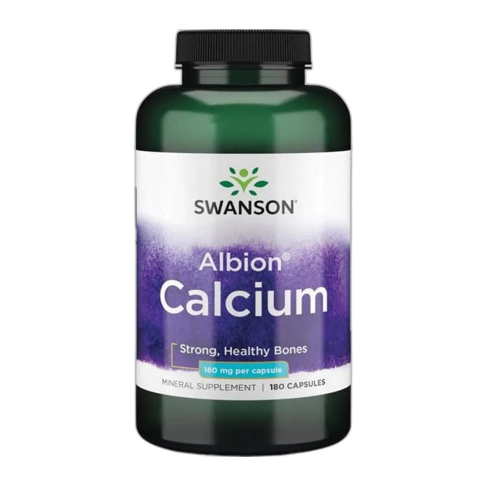 Swanson Albion Calcium, 180mg - 180 caps