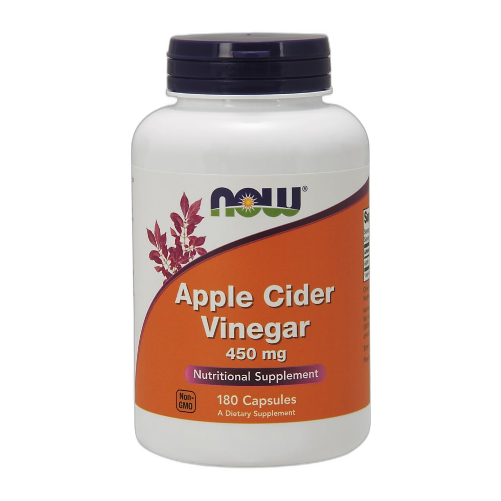 NOW Foods Apple Cider Vinegar, 450mg - 180 vcaps