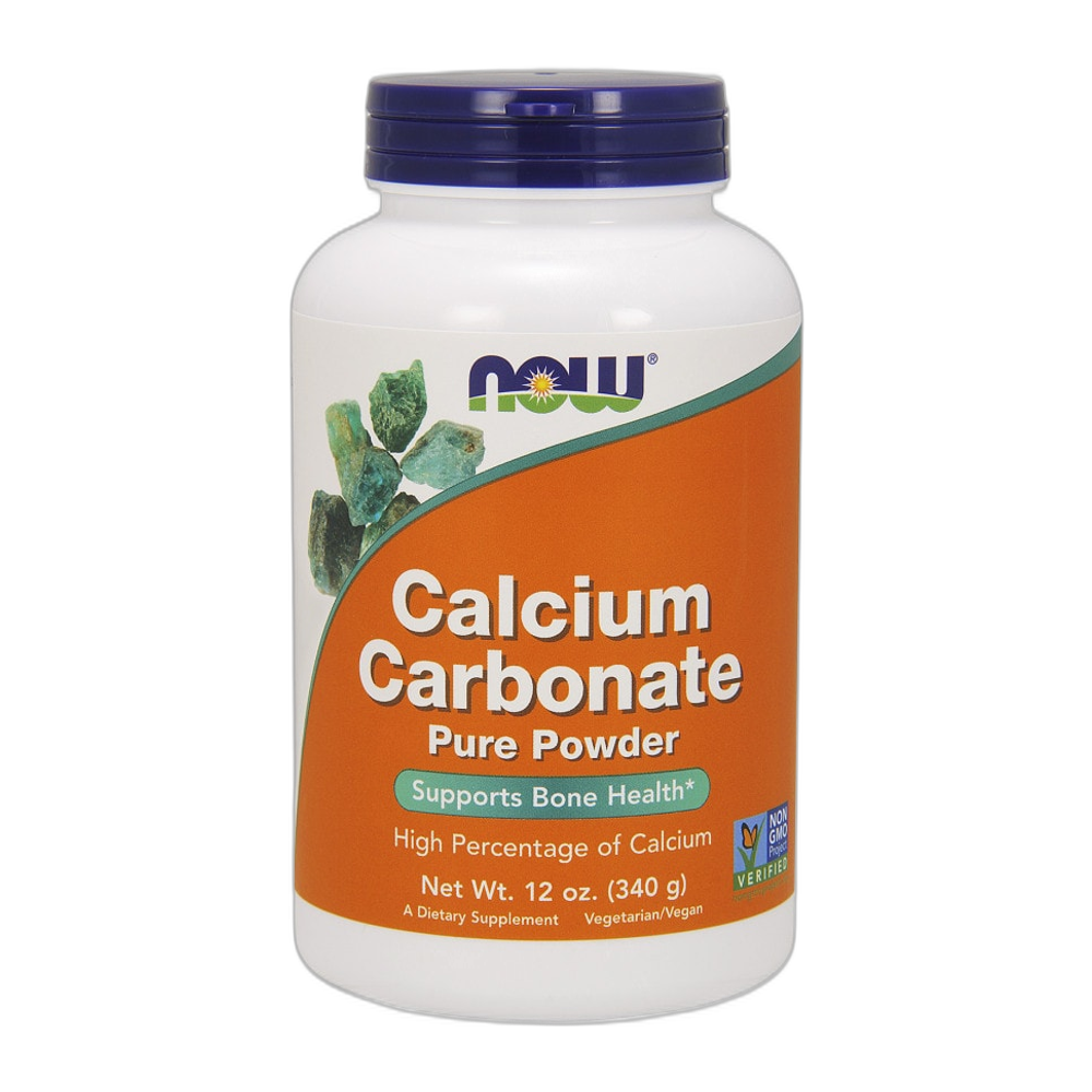 NOW Foods Calcium Carbonate, Pure Powder - 340g