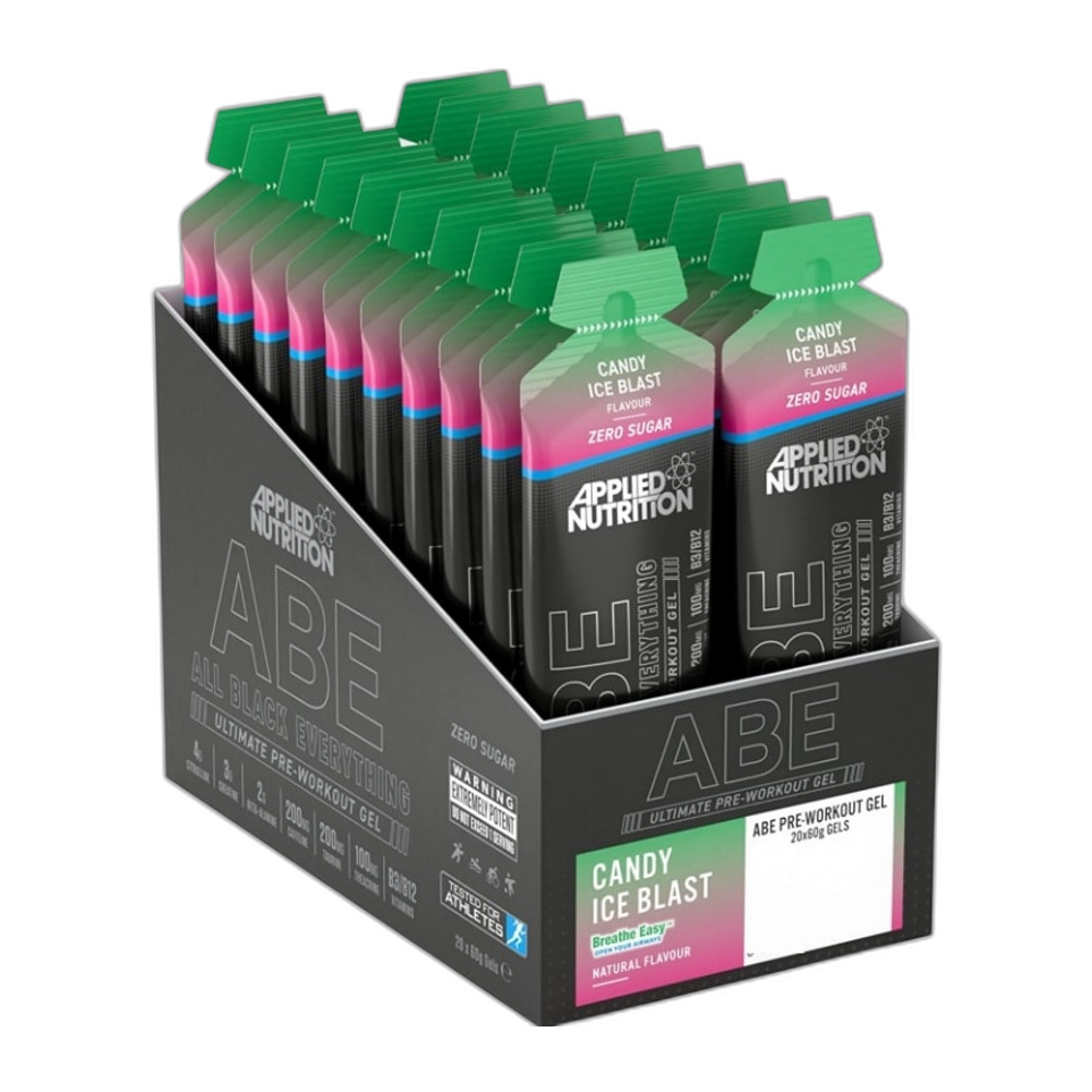 Applied Nutrition ABE - All Black Everything Gel, Candy Ice Blast - 20 x 60g