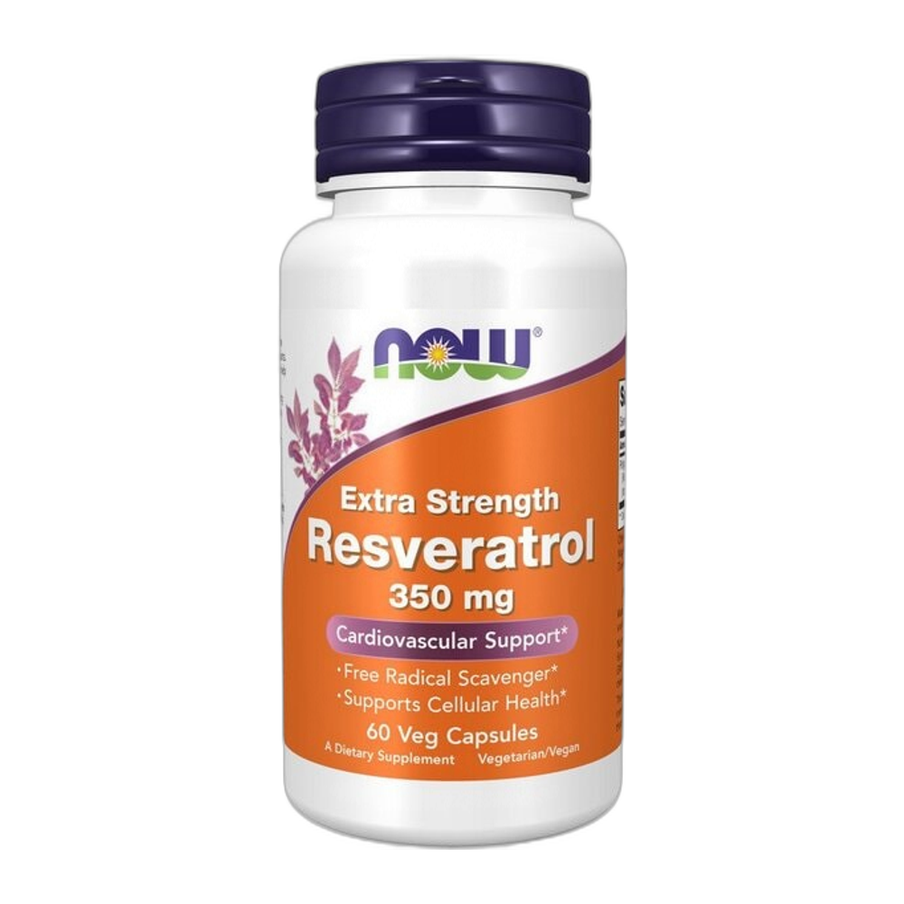 NOW Foods Resveratrol, Extra Strength 350mg - 60 vcaps