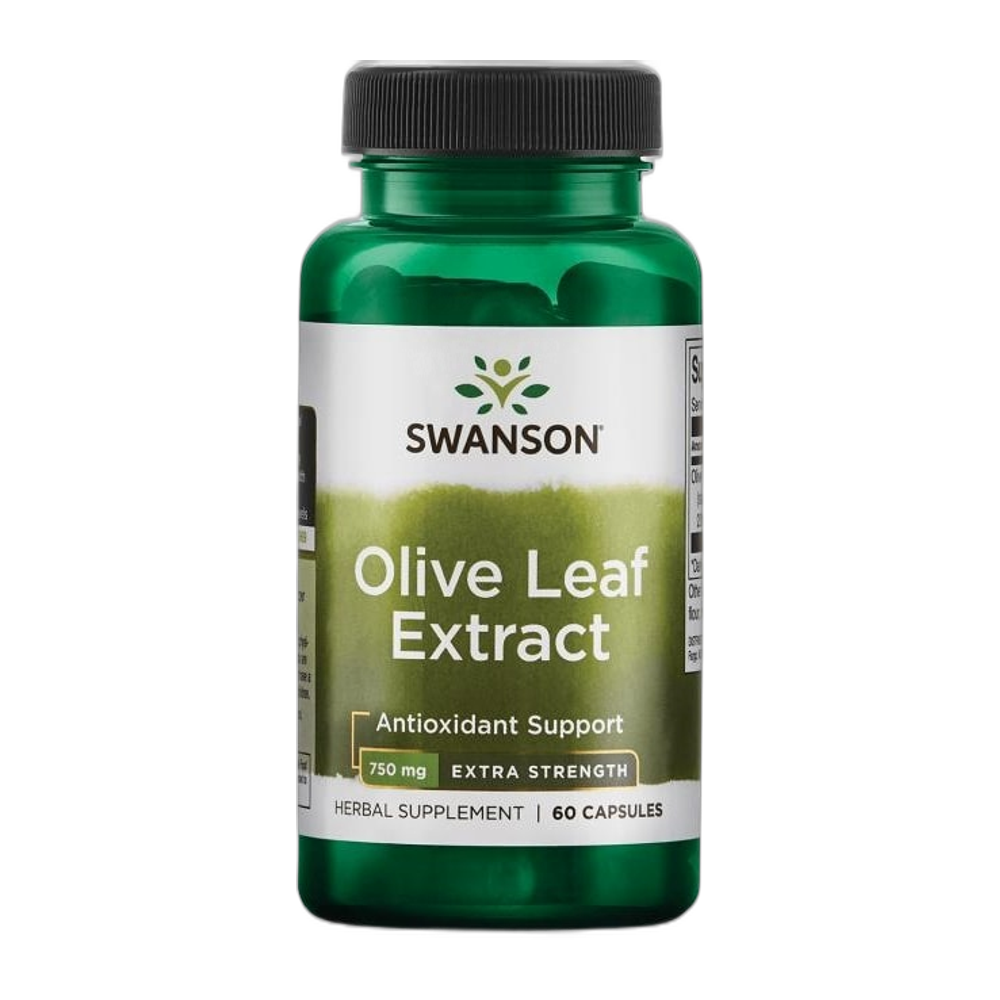 Swanson Olive Leaf Extract, 750mg Super Strength - 60 caps