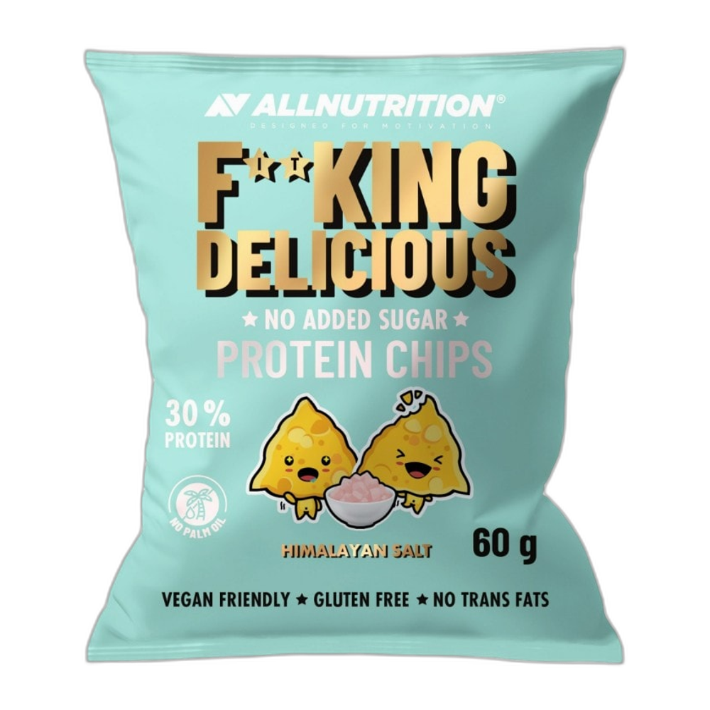Allnutrition Fitking Delicious Protein Chips, Himalayan Salt - 60g