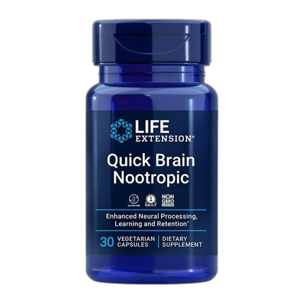 Life Extension Quick Brain Nootropic - 30 vcaps