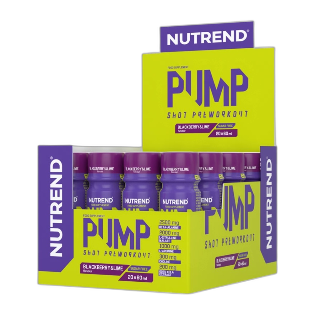 Nutrend Pump Pre-Workout Shot - 20 x 60 ml.