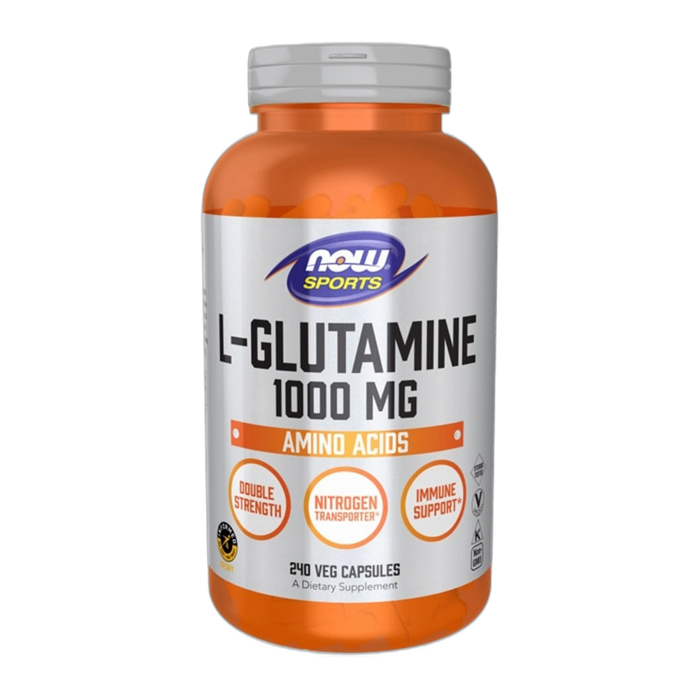 NOW Foods L-Glutamine, 1000mg - 240 vcaps