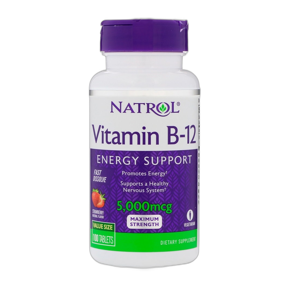 Natrol Vitamin B-12 Fast Dissolve, 5000mcg - 100 tabs