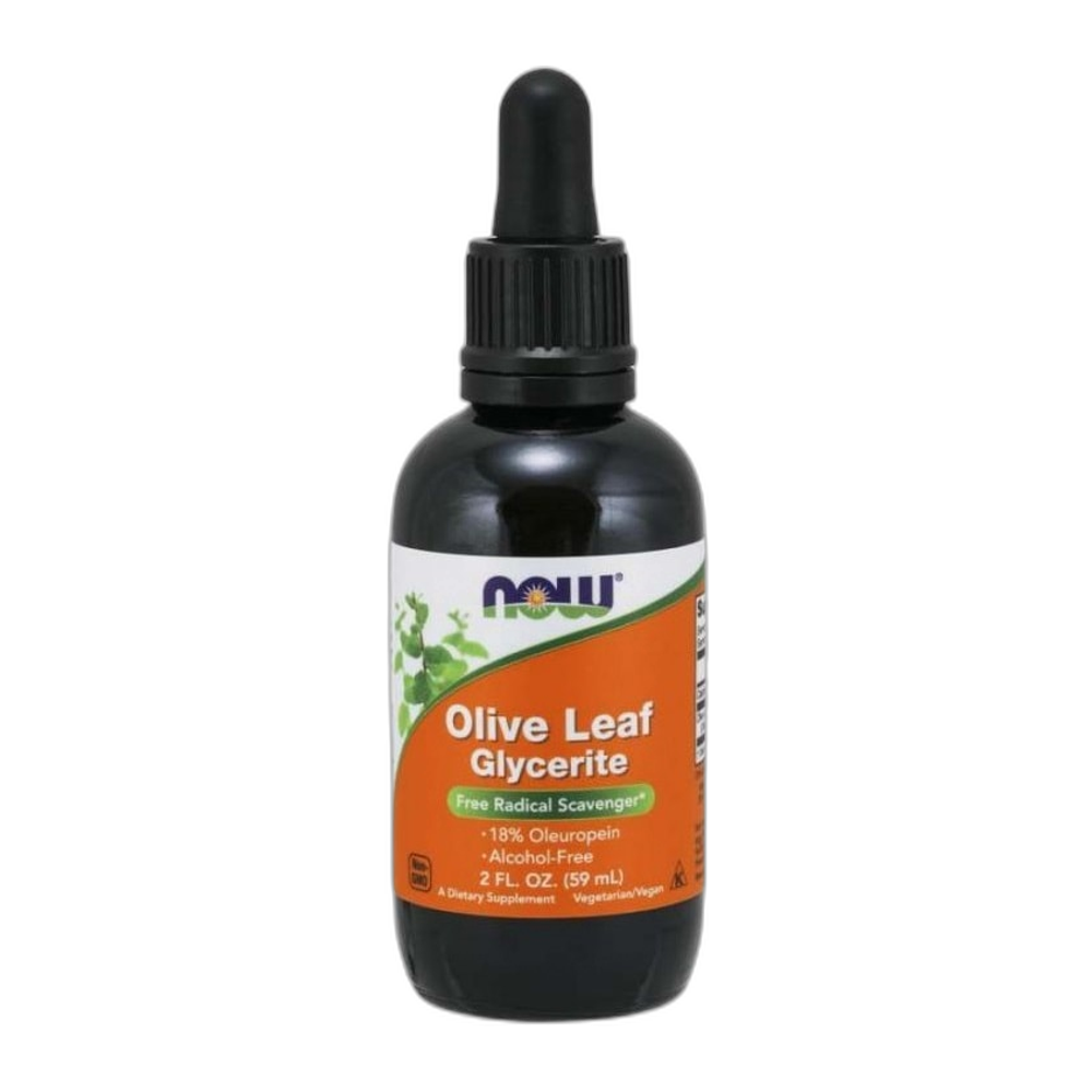 NOW Foods Olive Leaf Glycerite - 59 ml.