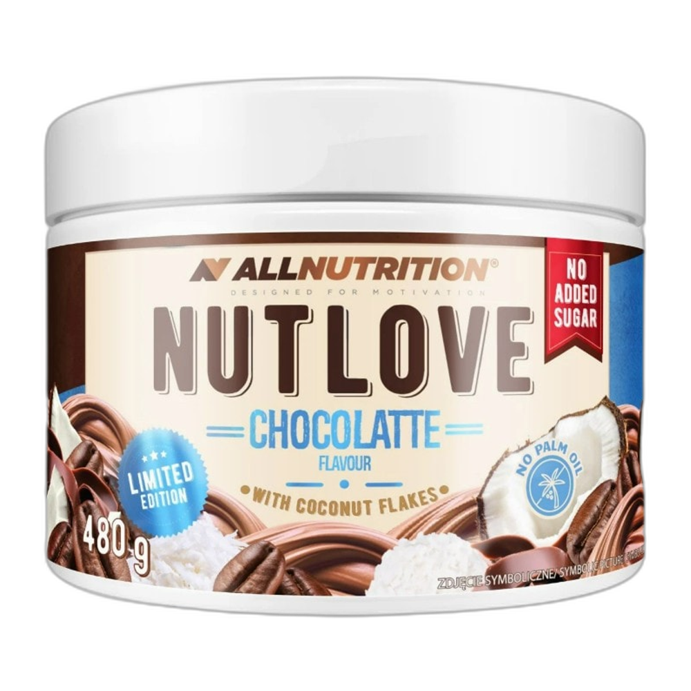 Allnutrition Nutlove, Chocolatte with Coconut Flakes - 480g