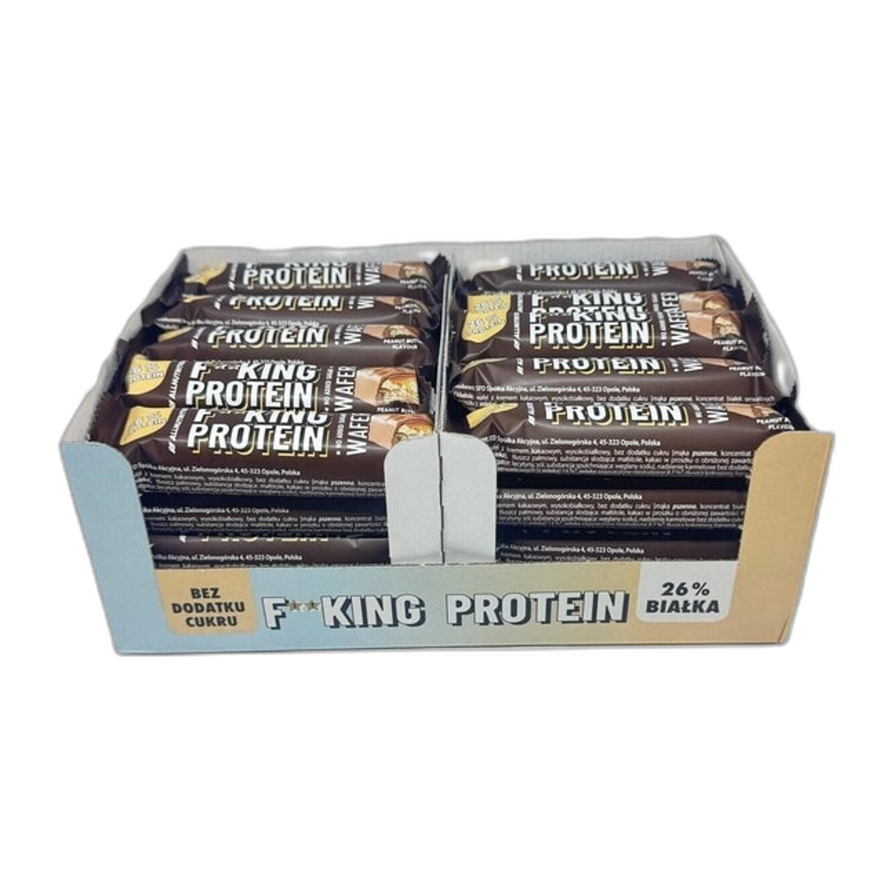 Allnutrition Fitking Protein Wafer, Peanut Butter - 40 x 39g