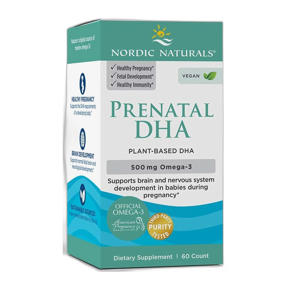 Nordic Naturals Prenatal DHA Vegan, 500mg - 60 softgels