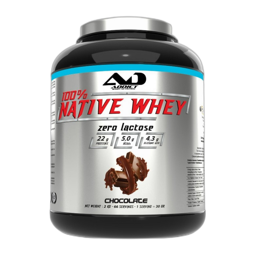 Addict Sport Nutrition 100% Native Whey Zero Lactose - 2000g