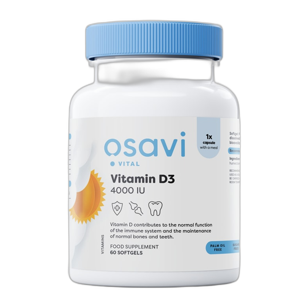 Osavi Vitamin D3, 4000IU - 60 softgels