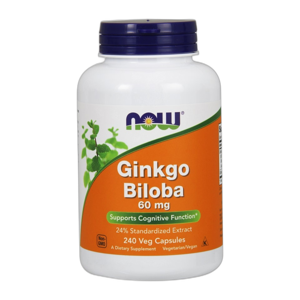 NOW Foods Ginkgo Biloba, 60mg - 240 vcaps